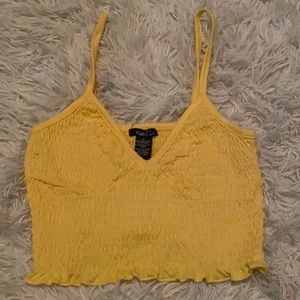 yellow cropped cami
